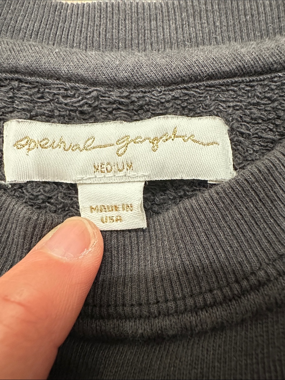 Spiritual Gangster Cozy Crew with  Beautiful Embroidery - Picture 2 of 10